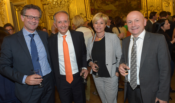 36. Arnaud Besson (Aéroports de Lyon), Eric Vernusse, Florence Seigneur et Jean-Claude Lassalle (Progrès)