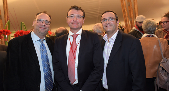 37. Frédéric Bessard (Serge Magner Traiteur), Sylvain Colas (CNR) et Nicolas Bret (Serge Magner Traiteur)