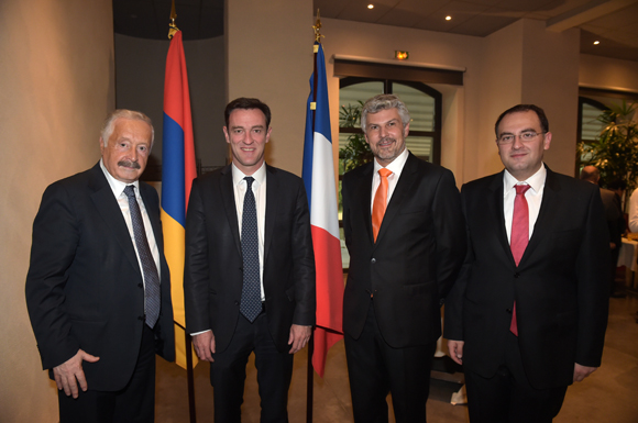 4. SE Viguen Tchitechian, ambassadeur d’Arménie, Michel Havard, conseiller municipal de Lyon, Nikolay Sarkisov, consul général d’Arménie et Vaner Harutyunyan, vice–consul d’Arménie