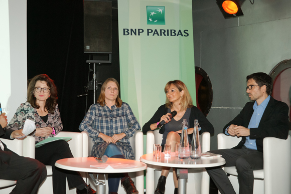 4. Table Ronde : Emilie Bonnivard (Caisse des Dépôts), Marianne Tardy (Rhône-Alpes active), Claire Saddy (REF) et Damien Paloque (BNP Paribas)