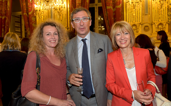 49. Isabelle Huguet (Biennale de Lyon), Bernard Reybier (Fermod) et son épouse Sylvie Vincent Reybier