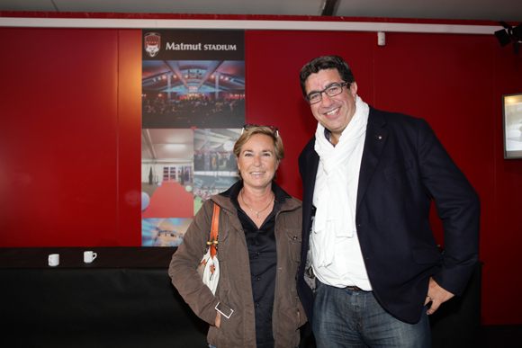 5. Claudie Ravier (Société des Courses de Lyon) et Eric Piard, président de l’Arcol Rugby 