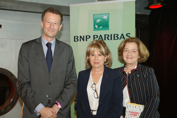 6. Etienne Barel (BNP Paribas), Maria Pelletier (Moulin Marion) et Béatrice Des Brosses 