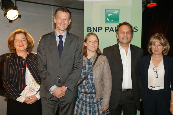 8. Béatrice Des Brosses, Etienne Barel (BNP Paribas), Marianne Tardy (Rhône-Alpes active), François-Nicolas d’Alincourt, Maria Pelletier (Moulin Marion)
