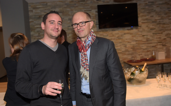 11. Mathieu Theyssier (Square Glasses) et Didier Kermarrec (OL)