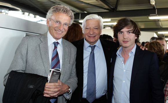 12. Nelson Monfort, journaliste sportif, Marc Fraysse (Cofely GDF Suez) et Marc-Antoine Ginon (LOU Rugby) 