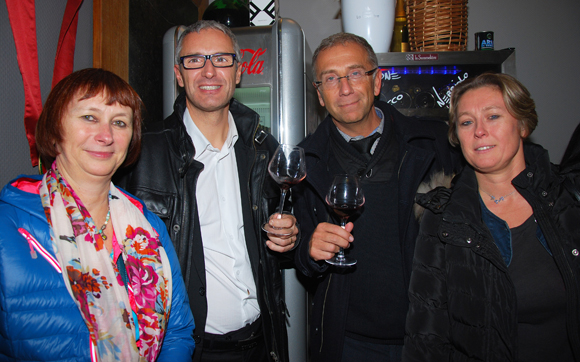 12. Catherine Giordano (La Croix-Rouge), Laurent Lecœur (Assurément Vôtre), Alain Giordano (Adjoint à la ville de Lyon et ancien maire du 9e) et Aude Lecœur (Mairie du 9e)