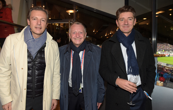 24. Pascal Blache, maire du 6ème, Jean-Michel Aulas, président de l’OL et Damien Gouy-Perret, directeur de cabinet du maire du 6ème 