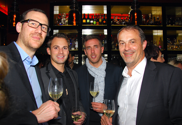 26. Olivier Gaugey et Julien Geliot-Chalard (Fabien Chalard Groupe), Stéphane Croc (Champagne Mumm) et Alain Potiron (Directeur régional Pernod)