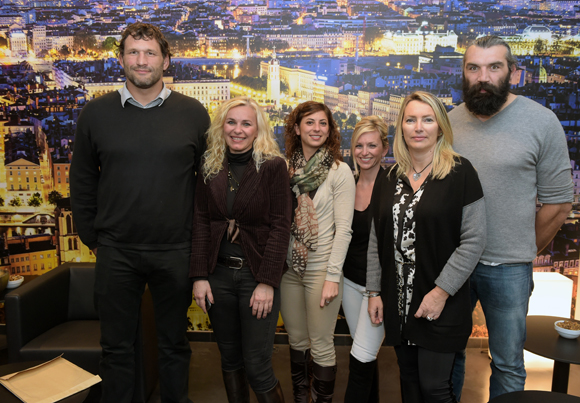 38. Lionel Nallet, Sébastien Chabbal et leur fan-club