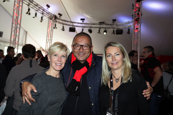 6. Lydie Bini (Bifraco), Tony Goupil (Champagne Pommery) et Corinne Paris (Assurances Paris Gerbaud) 