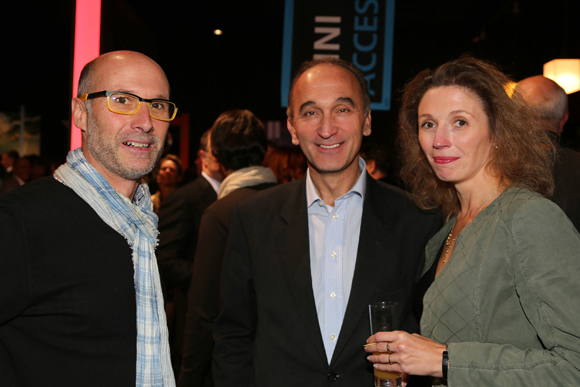 36. Stéphane Cagnin (Gebat), Eric Maurer (PCM) et Céline Piarry (l'Auxiliaire Assurance)