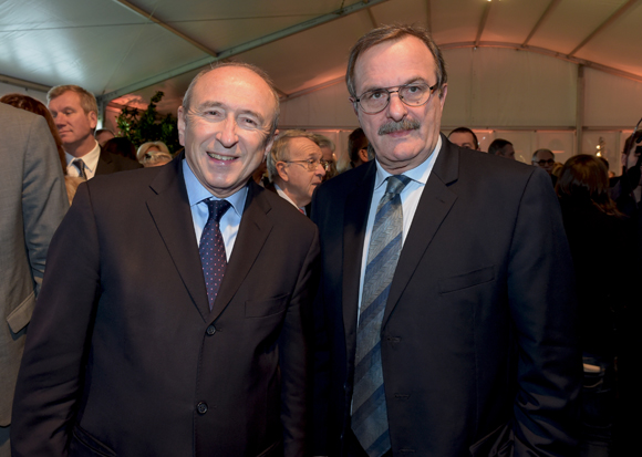 11. Gérard Collomb, sénateur-maire de Lyon et Jean-François Carenco, préfet du Rhône