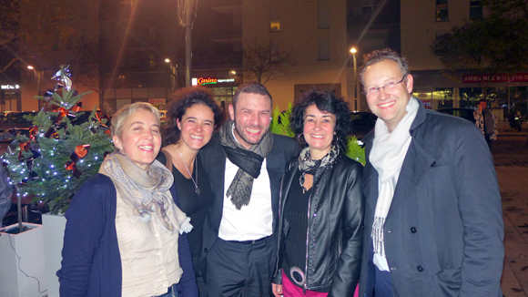 15. Nadine et Aline Chetail, Franck Sciessere (Cour des Loges), Patricia Chetail et Corentin Rémond