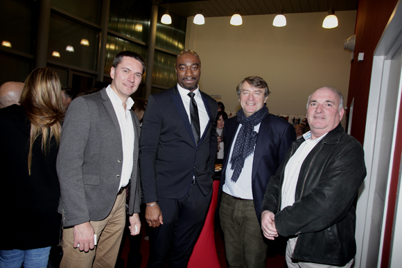 19. Jean-François At (EDF), Sébastien Logue (Lyon Basket Féminin), Alain Loyer (GFC) et Marcel Demange (EDF) 