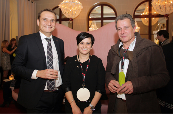 22. Anthony Bezin, directeur de l’Hôtel des Beaux-Arts, Annie Tatevossian et Pierre Pallares (Central Park) 