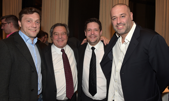 2. Frédéric Berthod (33 Cité), François Turcas (CGPME), Arnaud Bernollin (Cuisines Bernollin) et Philippe Bernachon 