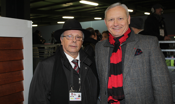 23. Léandre Borbon (LOU Rugby) et le général Pierre Chavancy, gouverneur militaire de Lyon  