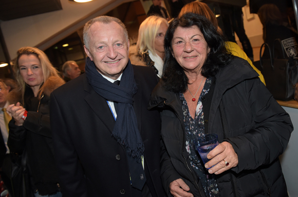 23. Jean-Michel Aulas président de l’OL et Elisabeth Coquet-Reinier (Onet)