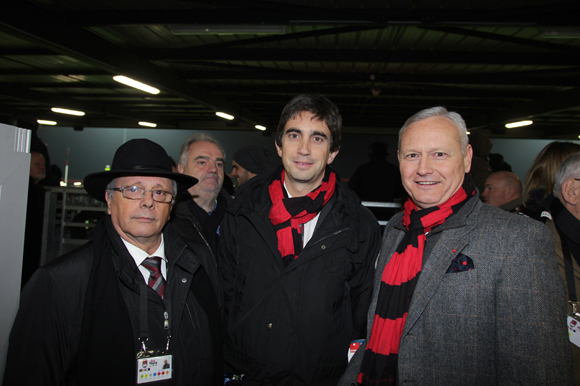 24. Léandre Borbon (LOU Rugby), Yann Robert, président du LOU Rugby et le général Pierre Chavancy, gouverneur militaire de Lyon  