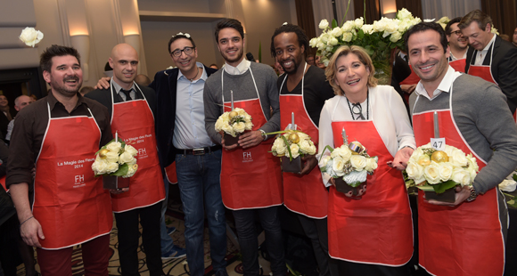 34. Chantal Partouche, Franck Hernandez, Sébastien Bouillet et Les anciens de L’OL