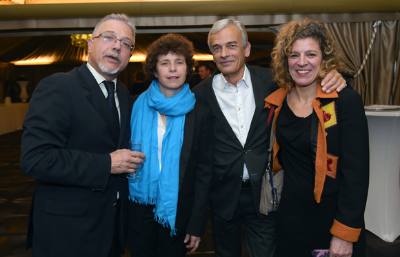 36. Pierre Hawawini (Keep Call), son épouse Brigitte, Pierre Mossaz (Chamber Sigu) et Nadine Nacinovic (Bizz)