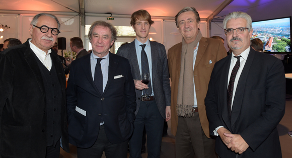 39. Les architectes Albert Constantin, Jean-Michel Wilmotte, son fils William, Bertrand de Lagarde et Pierre Franceschini