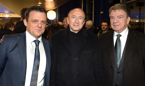 11. Laurent Fiard, président du Medef Lyon-Rhône, Gérard Collomb, sénateur-maire de Lyon et Bernard Fontanel, ancien président du Medef Lyon-Rhône