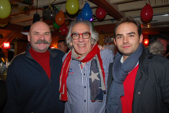 14. Albert (Café du Pond) entouré de Yann et Erwann Eon (Maison Ruinart)