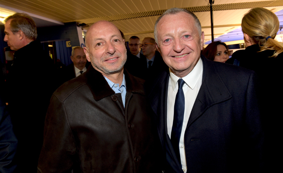 15. L’horloger Jean-Louis Maier et Jean-Michel Aulas, président de l’OL