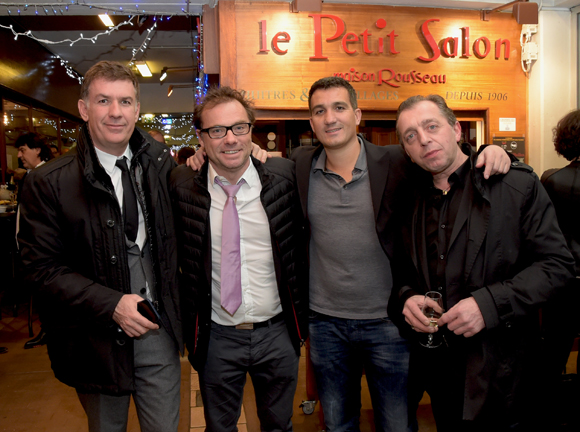 16. Nicolas Winckler (Lyon People), Pierre-Yves Gas (Agence Proxi’com), Olivier Massey (L’Endroit) et Jean-Claude Dicarmine (Bistrot Boeuf)