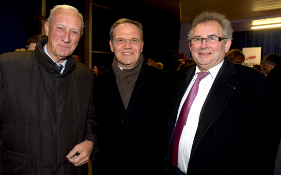 19. Bruno Lacroix, François-Noël Buffet, sénateur-maire d'Oullins et Alain Audouard, président de la Chambre de Métiers