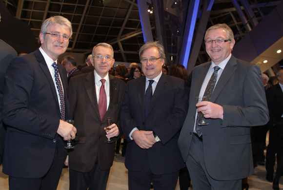 19. Pascal Chopin (JC Decaux), Jean-Luc da Passano, vice-président du conseil général, Emmanuel Imberton, président de la CCI de Lyon et Robert Natalie (Véolia) 