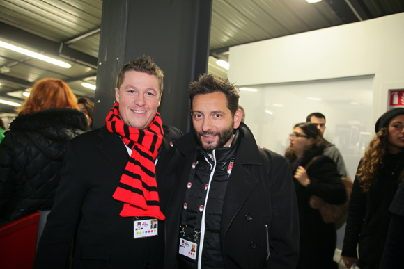 21. Mathieu Renaud (LOU Rugby) et Laurent Lipari, directeur de l’agence United Players