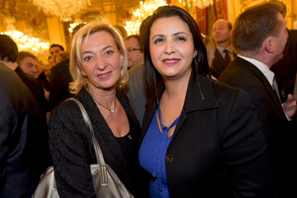 21. Marie-Odile Fondeur (GL Events) et Fouziya Bouzerda, adjointe au commerce de la ville de Lyon