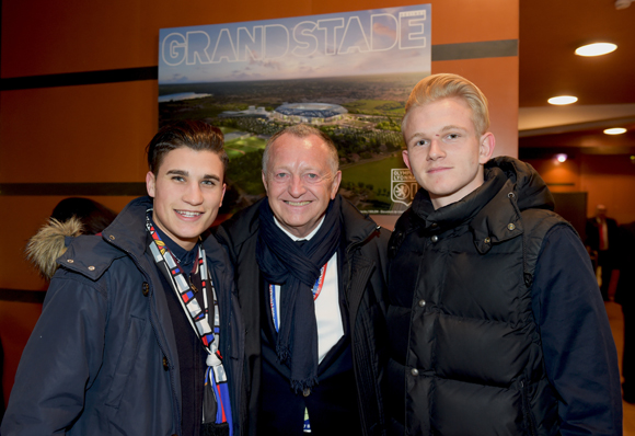 22. Alexandre Franciser, Jean-Michel Aulas président de l’OL et Loïc Paul