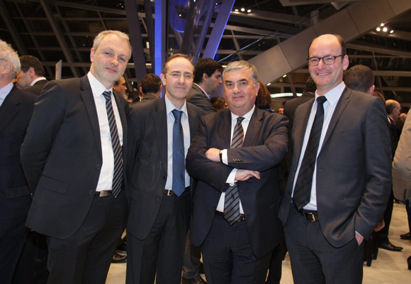 24. Christian Brochard (Aguera), Jean-Pierre Dion (EDF direction juridique), Maître Joseph Aguera et Florent Martin (EDF) 