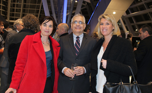 29. Marie-Laure Bouvier (EDF Septen), Yves Grouin, directeur régional emploi région Rhône-Alpes à EDF et Aurélie Malgontier (EDF Septen) 