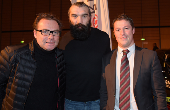 38. Pierre-Yves Gas (Agence Proxi’com), Sébastien Chabal et Mathieu Renaud (LOU Rugby)