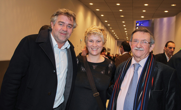 41. Jean-Christophe Larose, président du groupe Cardinal, Marina Maljkovic, coach du Lyon Basket Féminin et Yvon Deschamp, président de Grand Lyon Habitat