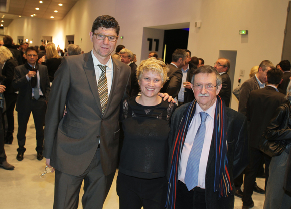 43. Nicolas Forel, président de Lyon Basket Féminin, Marina Maljkovic coach du Lyon Basket Féminin et Yvon Deschamp, président de Grand Lyon Habitat