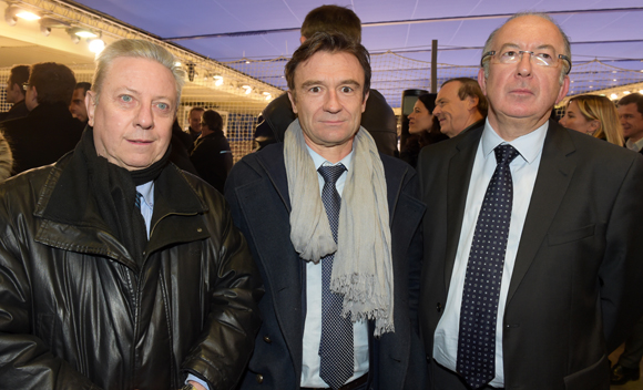 8. Bernard Guth (Université Lyon I), Pierre Calzat (EDF) et Michel Le Ray (Le Progrès)