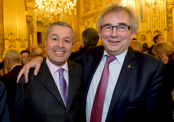9. Philippe Guerand (Medef) et Alain Audouard, président de la Chambre de Métiers