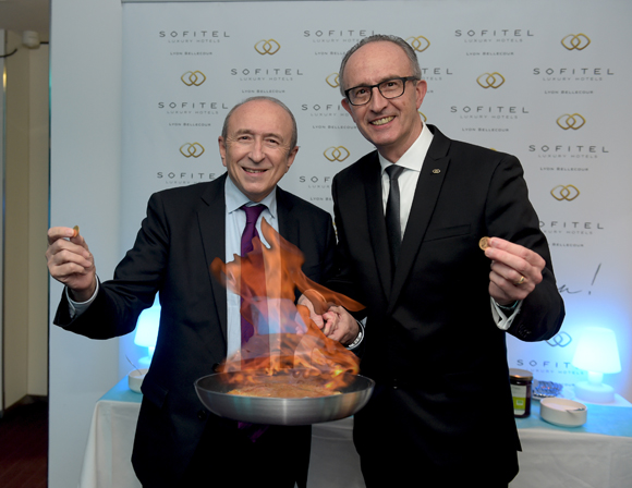 1. Gérard Collomb, sénateur maire de Lyon et Jacques Bourguignon, directeur général Sofitel Lyon Bellecour