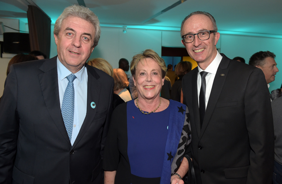 22. Maître Richard Brumm, adjoint aux Finances, Carole Dufour (Idées en Tête) et Jacques Bourguignon, directeur général Sofitel Lyon Bellecour