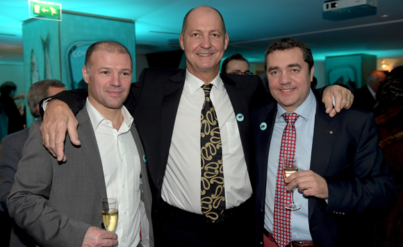 30. Guy Cartellier, Alain Lorieux (Champagne Taittinger) et Philippe Michat  (Michat immobilier)