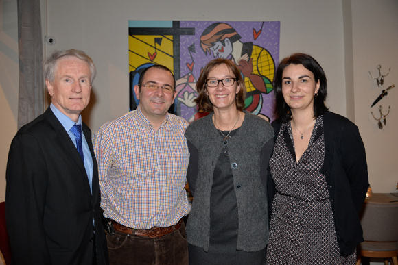 3. François Royer, adjoint au maire du 2ème, Jean-Cédric-Deguy (Buenos Aires), Stéphanie Leroy et Carole Dumas (CIC Bellecour)