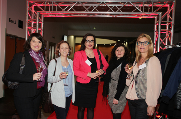 5. Stéphanie Cochet, Dorothée Leiseing, (Jeune Chambre Economique), Stéphanie Leroy, Laure Michel (Addev) et Barbara Emonard Leclercq (Fiiducial Bureautique) 