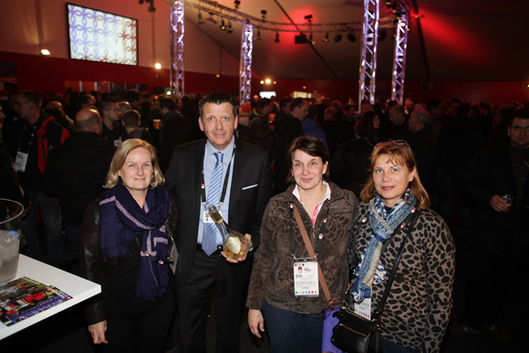 9. Gisèle Athimon (Expert et Finance), Thierry Bouchet (Champagne de Venoge), Elisabeth Mary (Expert et Finance) et Isabelle Gusmerini (Gusmerini sarl) 