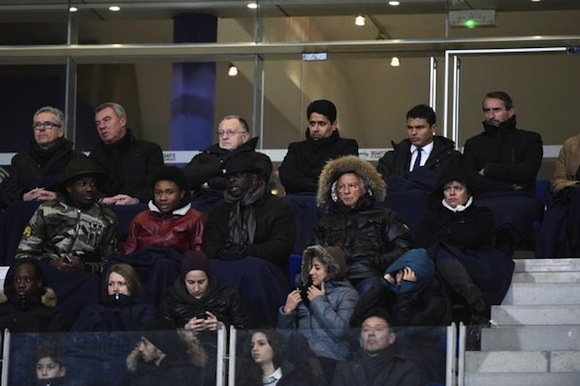 Les tribunes VIP de Charléty samedi soir pour PSG/OL